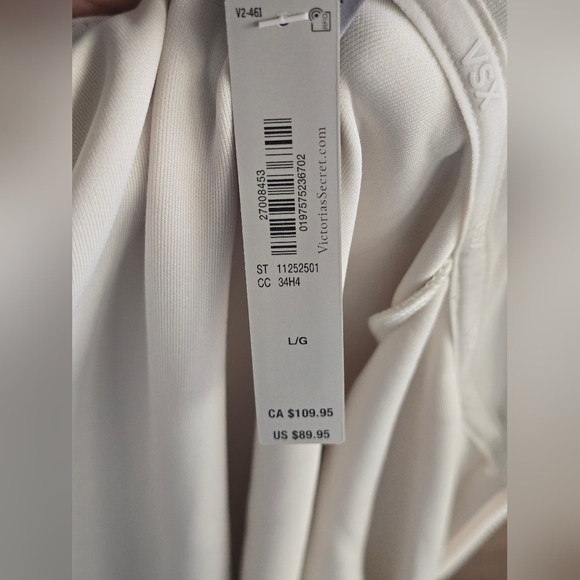 NWT VSX By Victoria's Secret Cream Full-Zip Women's Jacket - Picture 8 of 8